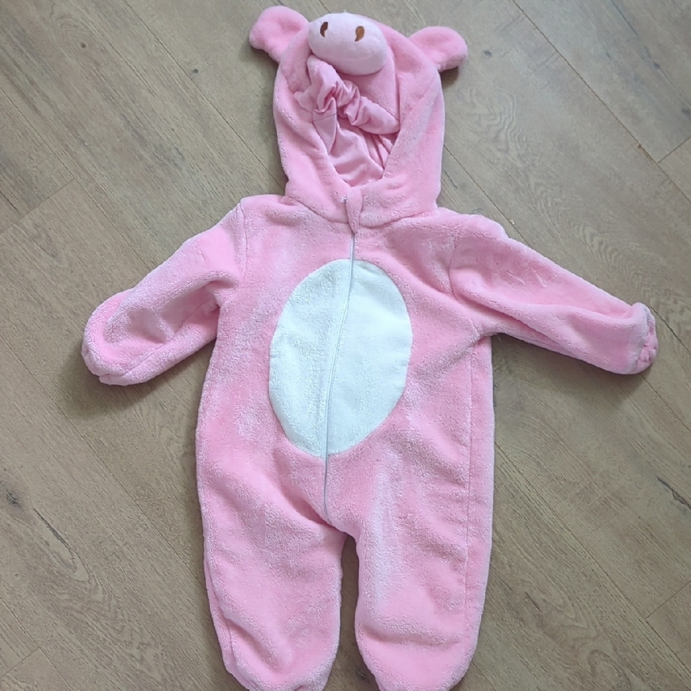 Pink Kids Animal Hooded One Piece